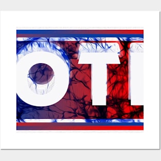 Vote election 2024 red white blue batik style abortion rights Posters and Art